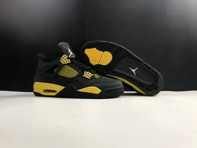 Chep Onekick Thunder Jordan Air 308497-008 4 Retro 0422